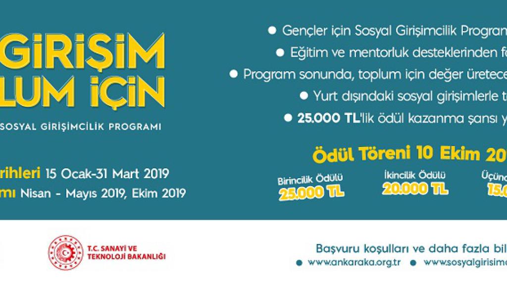 Ankara Kalkınma Ajansı Gençler İçin Sosyal Girişimcilik Programı Başlıyor