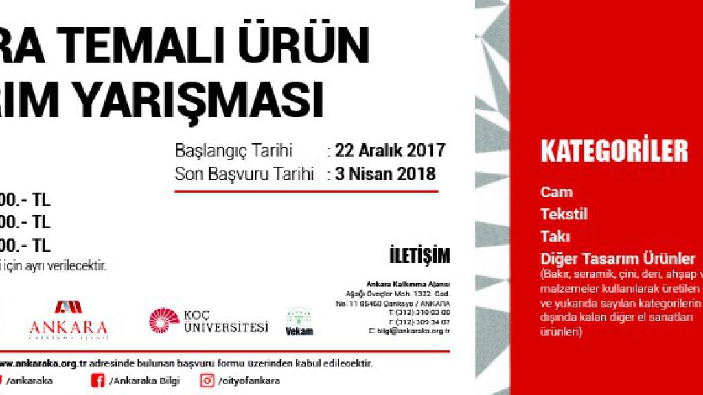 Ankara Temalı Ürün Tasarım Yarışması Sonuçlandı