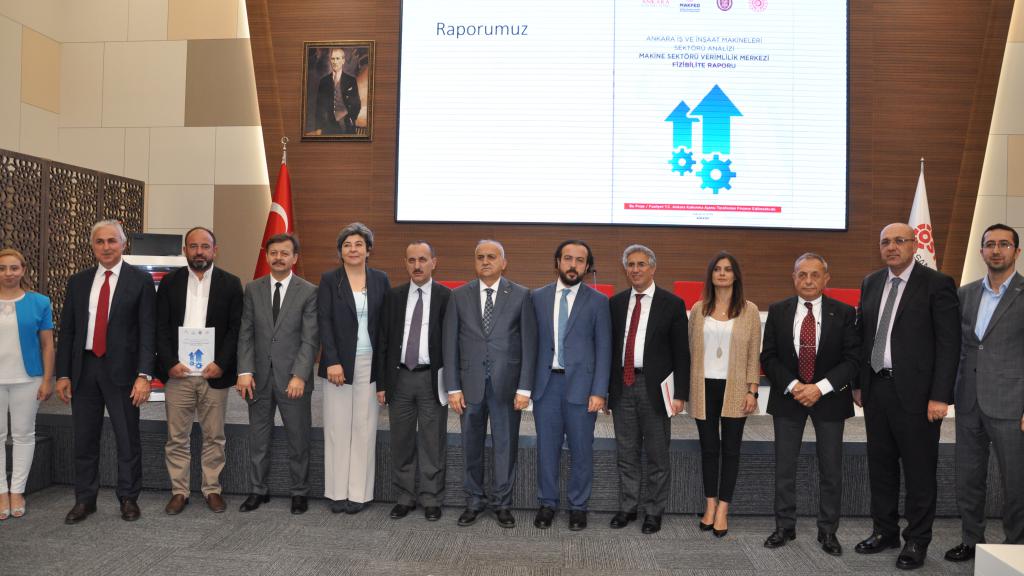 Ankara’da İş ve İnşaat Makineleri Sektörü Analizi ile Verimlilik Merkezi Kurulmasına Dair Fizibilite Hazırlık Projesi Kapanış Toplantısı